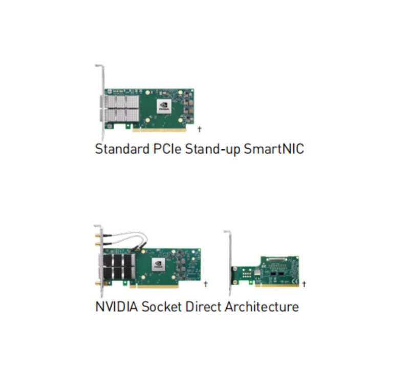 Mellanox ConnectX-6 VPI منفذ واحد HDR 200Gb / s بطاقة محول InfiniBand و Ethernet ، PCIe 3.0/4.0 x16