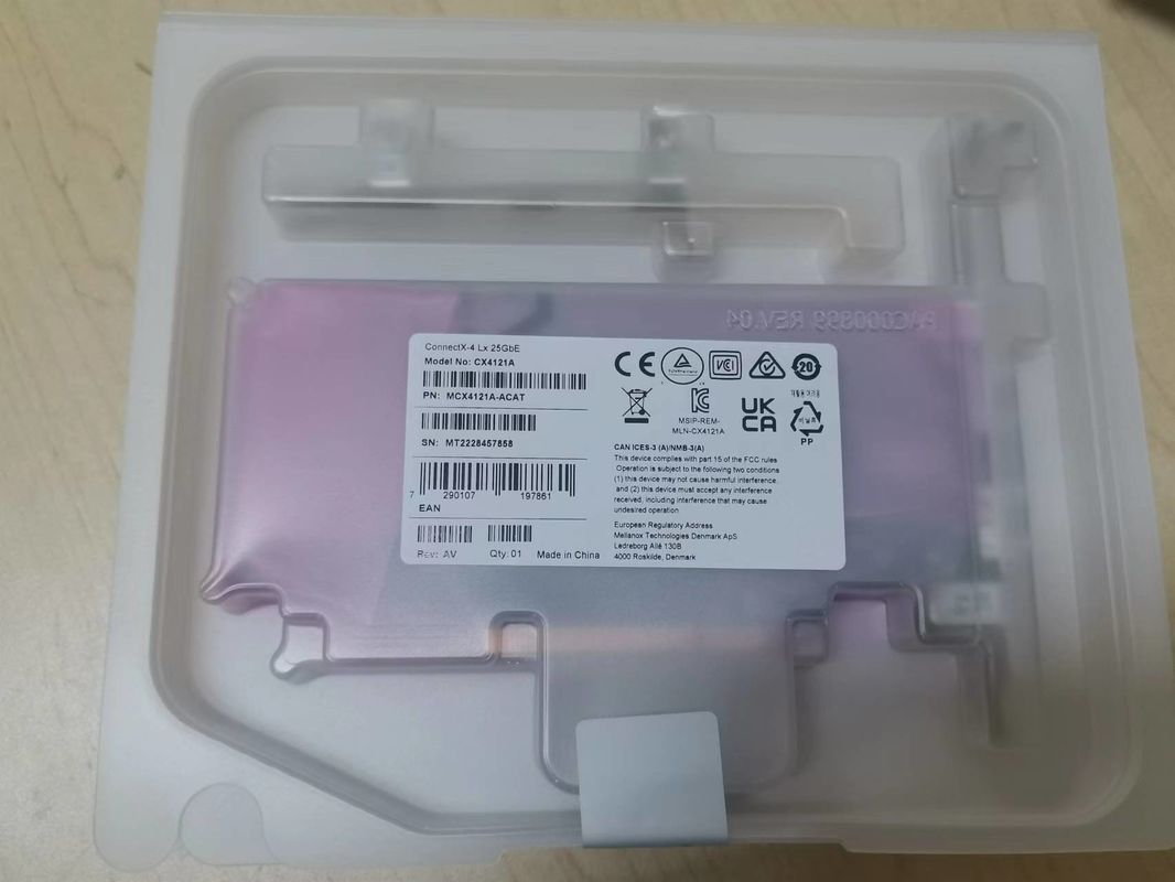 Mellanox ConnectX-4 Lx EN 25GbE Dual Port SFP28 PCIe3.0 X8 بطاقة واجهة الشبكة MCX4121A-ACAT