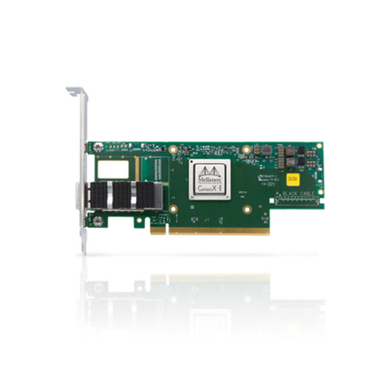 ConnectX 6 محول منفذ مزدوج بطاقة Mellanox تدعم 100Gb / S MCX653105A-ECAT