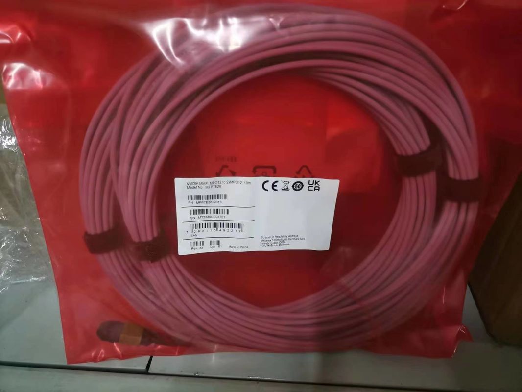 كابل Mellanox DAC MCA4J80-N005 كابل النحاس النشط IB Twin Port NDR 800Gb/s OSFP 5 متر