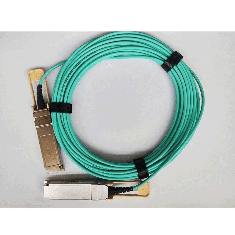 200G QSFP56 كابل بصري نشط 26.56GBaud سرعة نقل البيانات متوافقة مع OM3 / OM4 نوع رابط QSFP56