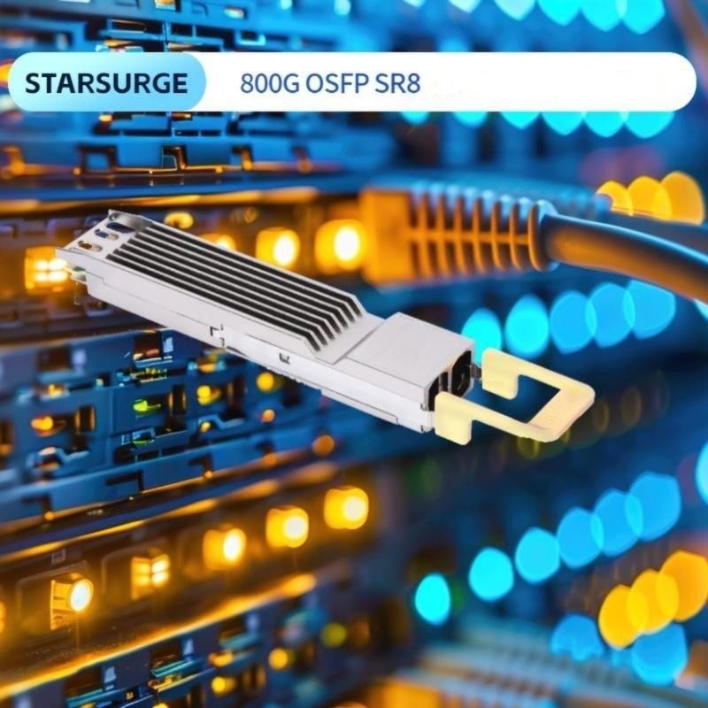 ≤ 17W الحد الأدنى للطاقة المستقبلة 800G OSFP SR8 جهاز استقبال ل InfiniBand NDR 8x100GbE Breakout Fiber Optic Equipment