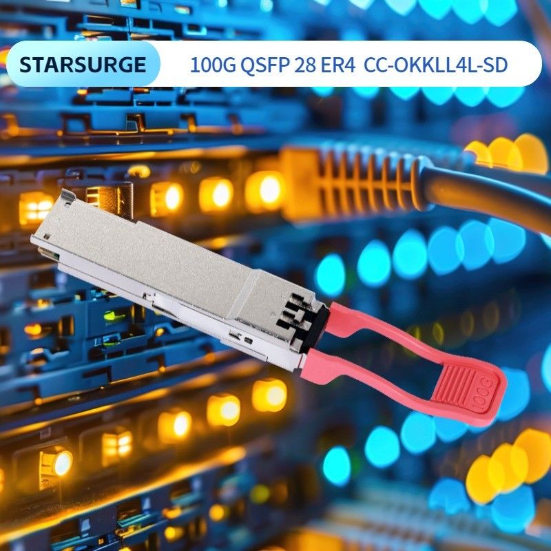 3.3 فولت مصدر الطاقة المتردد الحوسبة المتبادلة 100G QSFP28 BIDI SR Transceiver لمركز البيانات وحدة البصرية القابلة للضغط الساخن