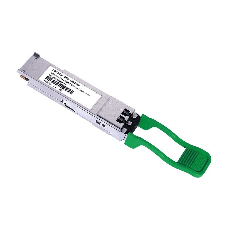 100G QSFP28 2km CWDM4 ألياف البصريات ألياف البصريات Ethernet شبكة الطاقة ≤3.5W الحد الأدنى المستحصل ≤3.5W 2km المدى الأصلي