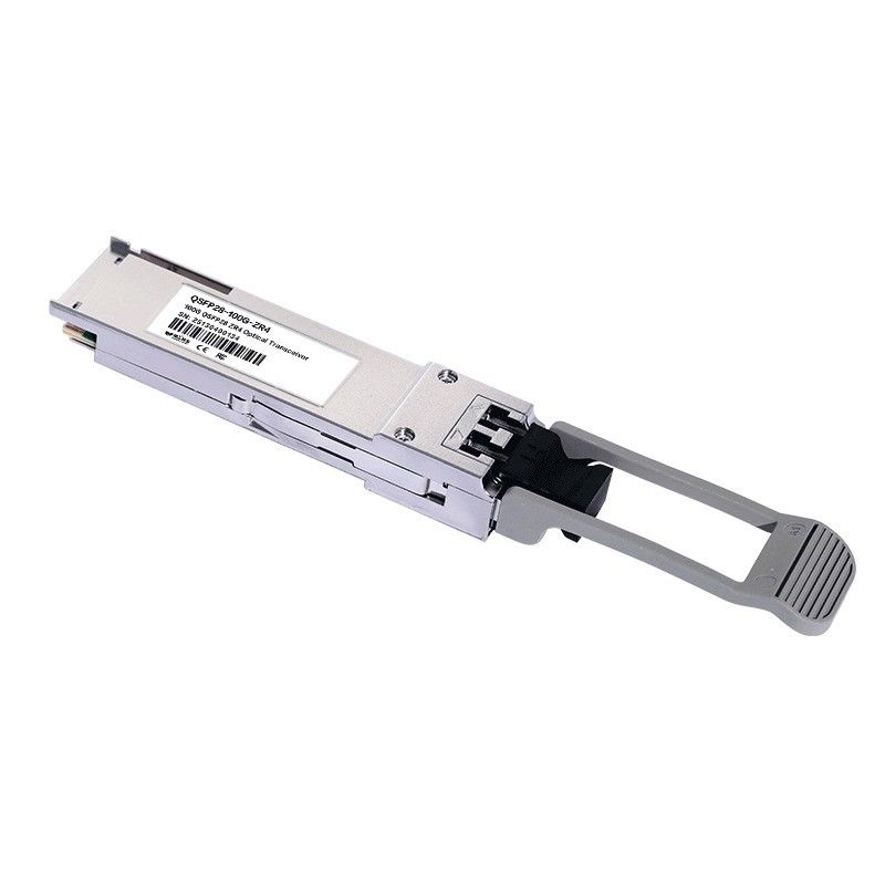 100G QSFP28 ZR4 LC Transceiver الضوئي المزدوج 80km SFP28 LR4 103Gbps EML LAN-WDM Transceiver مع التشخيص الرقمي