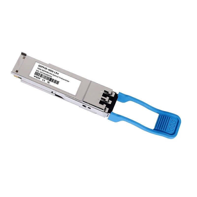 مسافة نقل أقصاها 10 كم 100G QSFP28 LR4 وحدات المرسلات البصرية لحلول اتصال مراكز البيانات