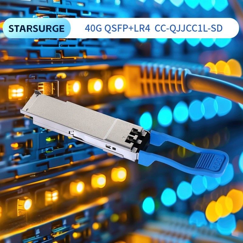 40 جيجابايت / ثانية QSFP وحدات البصرية متعددة الأوضاع BIDI 850/908nm جهاز الاستقبال البصري شبكة LC IP مزدوجة تصل إلى 70m على OM3 100m على OM4
