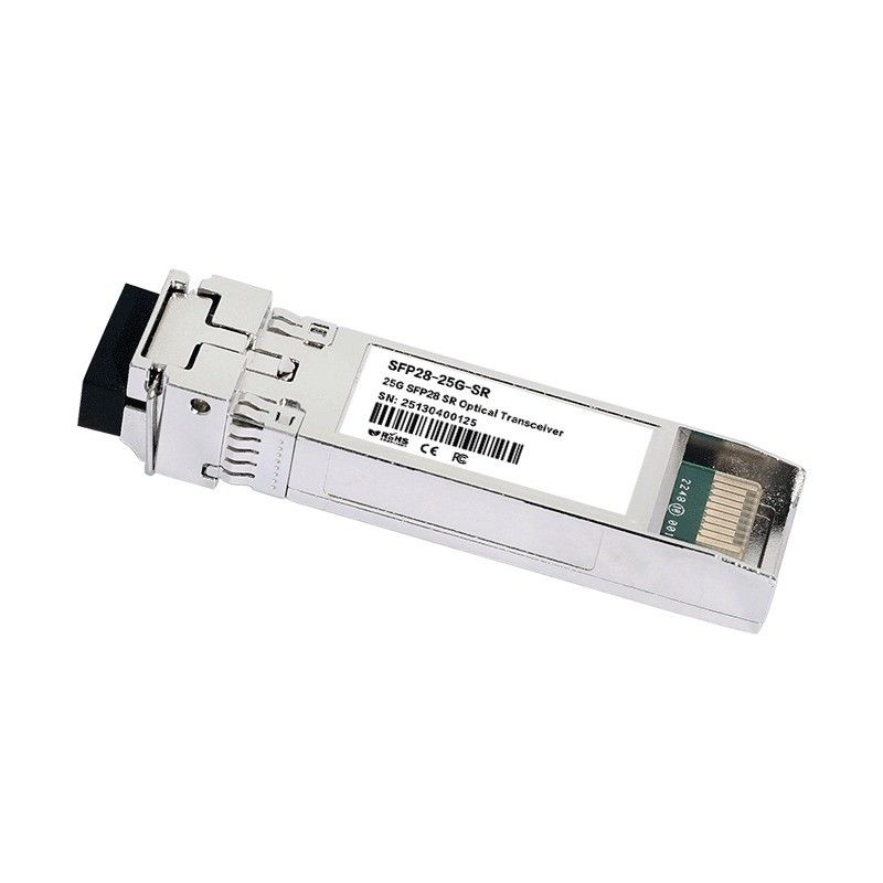 10km وضع واحد 25G SFP28 البروتوكول المتراسل البصري الامتثال SFF-8472 السرعة LC Connector CE FCC RoHS معتمد