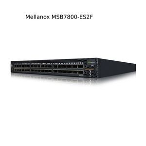 مفتاح إنفينيباند Mellanox MSB7800-ES2F بمعدل نقل 100 جيجابت في الثانية، 36 منفذ QSFP28، 40 منفذ غير محظور، حجم 1U، مفتاح IB