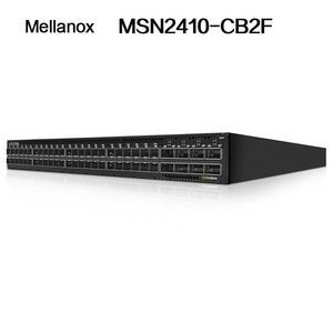 السرعة القصوى 25g Mellanox MSN2410-CB2f التبديل مع 48 SFP28 و 8 Qsfp28 الموانئ X86 2 مصادر الطاقة 43.6 * 433.2 * 590.6 مم