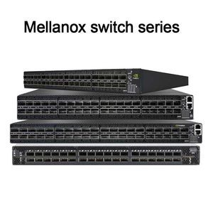 مفتاح إيثرنت مفتوح قابل للتكديس 2u مع 64 منفذ Qsfp28 ومزودات طاقة مزدوجة تقنية Infiniband قابل للتكديس