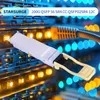 وحدة الإرسال والاستقبال الضوئية Qsfp56-200g-Sr4 200g Sr4، ‏200GBASE-SR4، ‏850 نانومتر، ‏100 متر، ‏DOM، ‏MPO-12/UPC، ‏MMF، ‏Qsfp56 Sr4