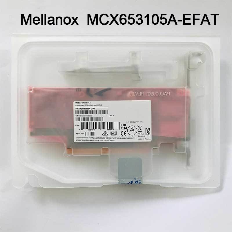 100g MCX653105A-EFAT Mellanox Network Card ConnectX-6 VPI Adapter For Server