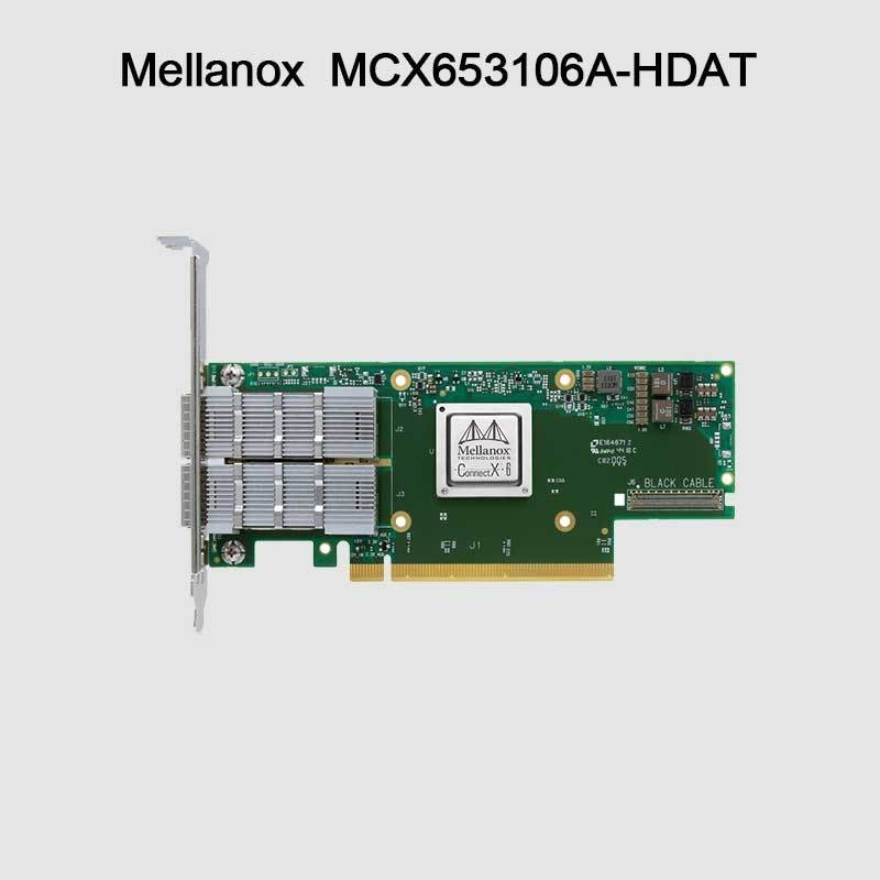 ConnectX-6 MCX653106A-HDAT VPI Mellanox Network Card 200Gb/S محول InfiniBand و Ethernet