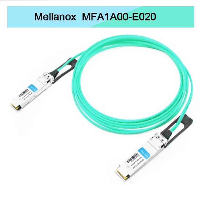 Nvidia Mfa1a00-Xxxx 100GB/S Qsfp28 Mmf كابل بصري نشط Mfa1a00-E020 كابل ألياف نشطة Ib EDR 100GB/S