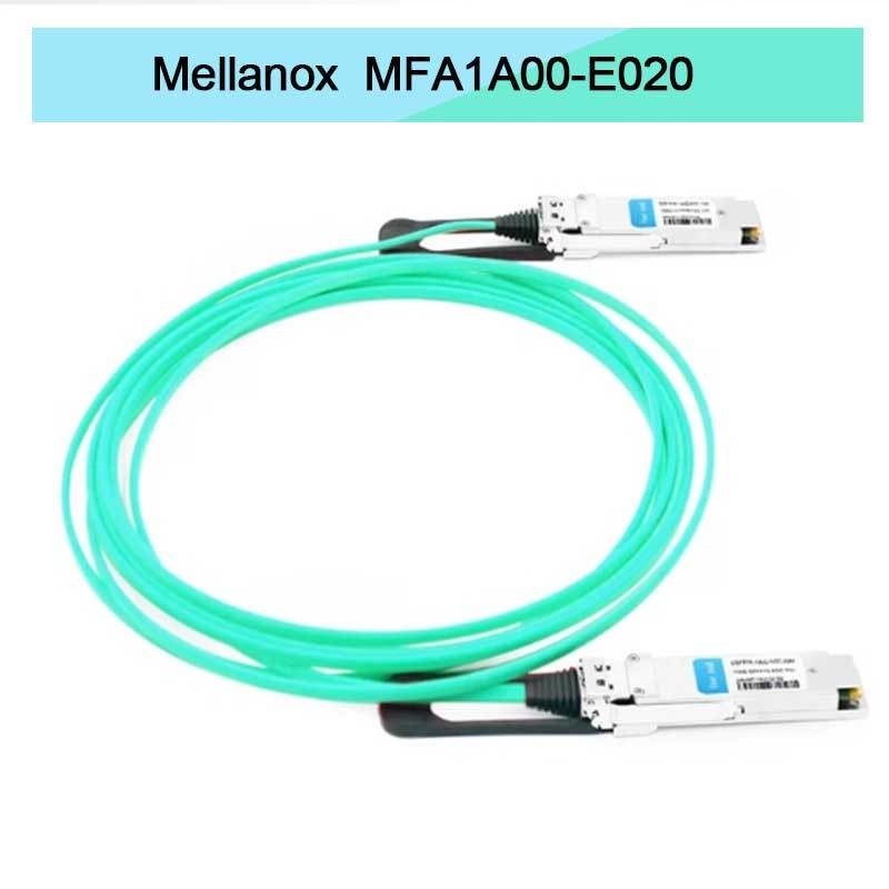 Nvidia Mfa1a00-Xxxx 100GB/S Qsfp28 Mmf كابل بصري نشط Mfa1a00-E020 كابل ألياف نشطة Ib EDR 100GB/S