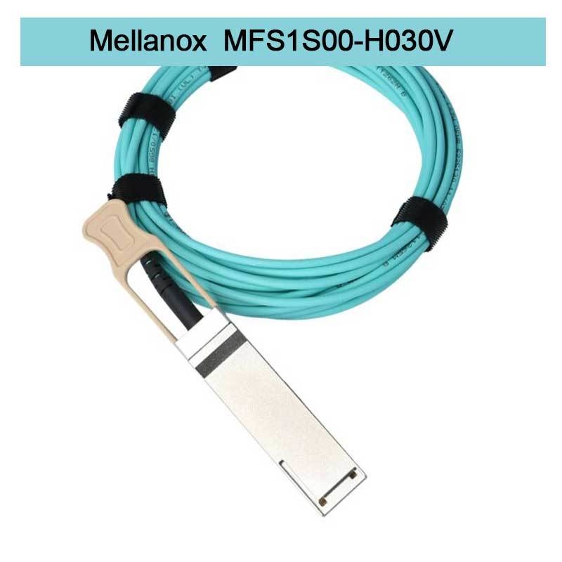 MFS1S00-H030V ((980-9I440-00H030) كابل الشبكة Aoc IB HDR حتى 200Gb / S QSFP56 30m 200GBase-AOC QSFP56 إلى QSFP56