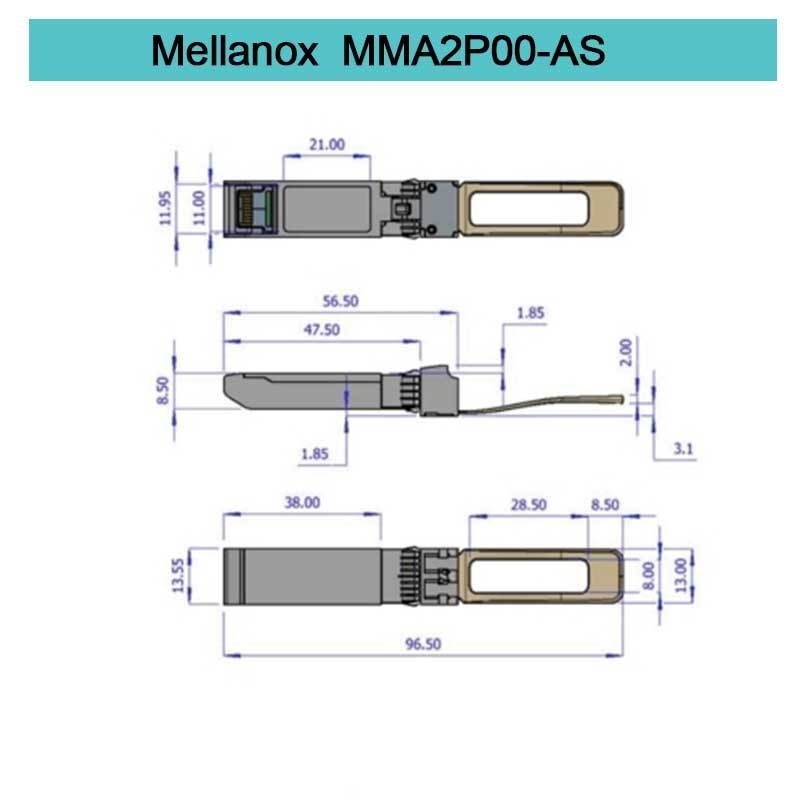 وحدة الإرسال والاستقبال ميلانوكس SFP القابلة للتوصيل MMA2P00-AS 25GbE LC-LC SR تصل إلى 100 متر