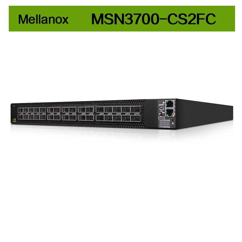 كومولوس لينكس 2 AC PSUs ميلانوكس Network Switch MSN3700 - CS2FC 100GbE 1U 32 QSFP28 Ports