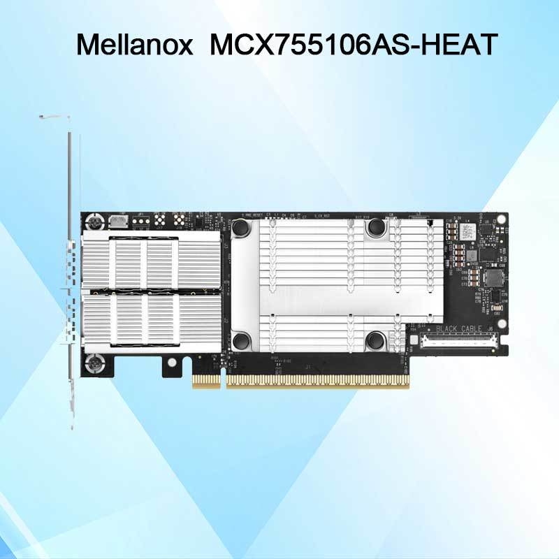 MCX755106as-حرارة (900-9X7AH-0078-DTZ) محول إيثرنت Nvidia Connectx-7 200g بمنفذين مزدوجين