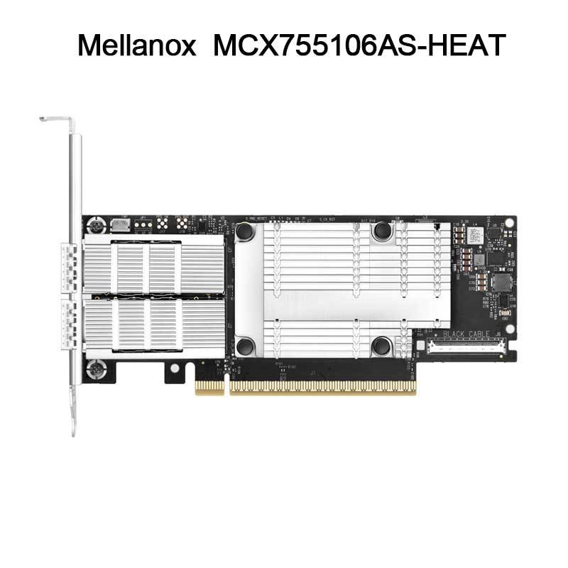 MCX755106as-حرارة (900-9X7AH-0078-DTZ) محول إيثرنت Nvidia Connectx-7 200g بمنفذين مزدوجين