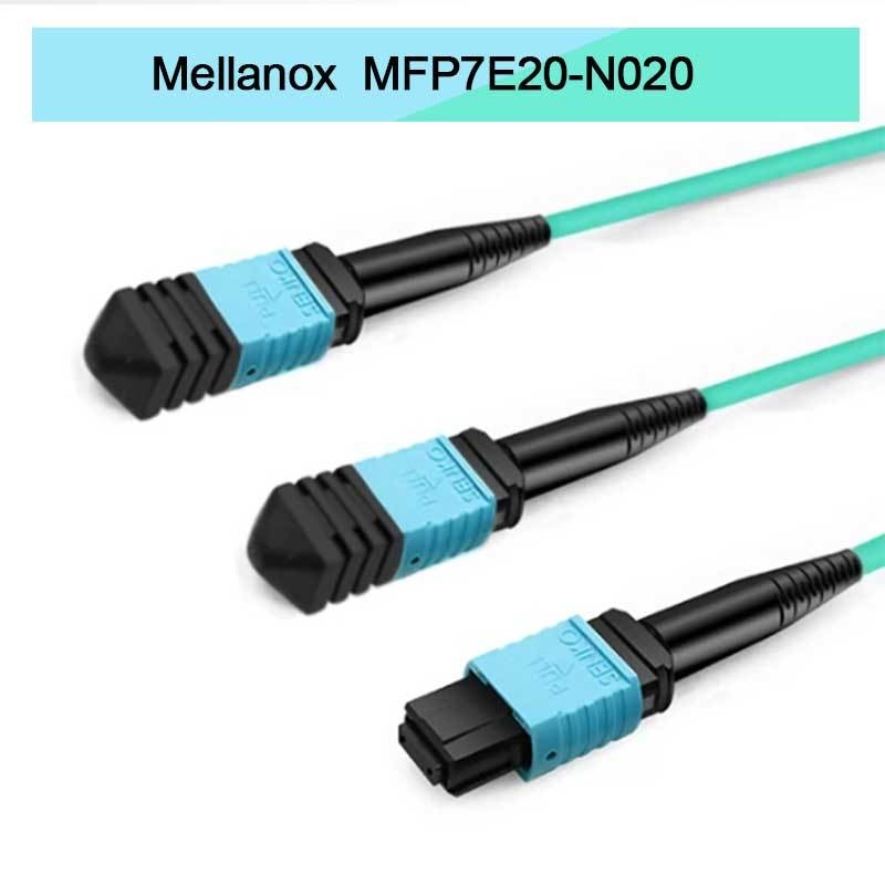 كابل ألياف مقسمة متعددة الأوضاع البصرية Nvidia Mfp7e20-Nxxx Mfp7e20-N020 Mmf، MPO12 APC إلى 2xmpo12 APC