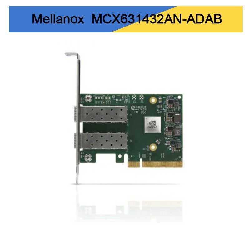 بطاقة محول Nvidia MCX631432an-Adab Connectx-6 Lx En، 25 جيجابت إيثرنت Ocp3.0، مع إدارة المضيف، منفذ مزدوج SFP28، PCIe 4.0 x8، بدون تشفير، برغي إبهام (لسان سحب)