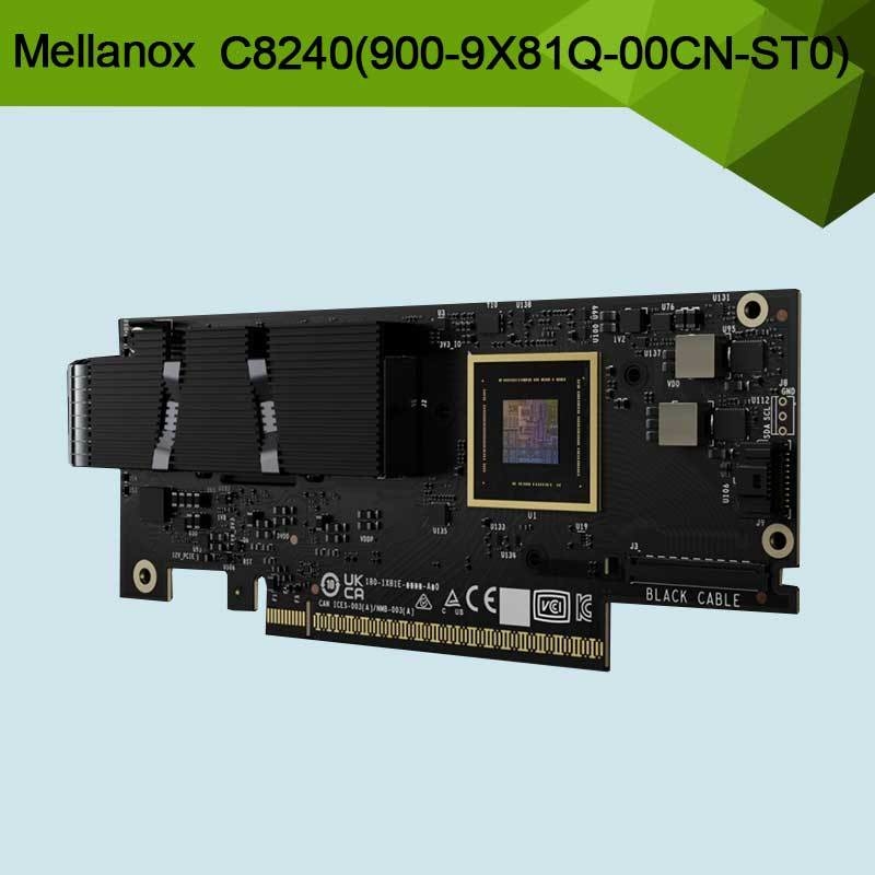 Nvidia Connectx-8 Supernic ثنائي المنفذ Qsfp112infiniband: Ndr Ib (افتراضي) إيثرنت: 400 جيجابايت C8240 900-9X81q-00cn-St0