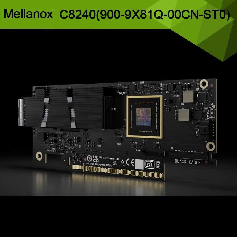 Nvidia Connectx-8 Supernic ثنائي المنفذ Qsfp112infiniband: Ndr Ib (افتراضي) إيثرنت: 400 جيجابايت C8240 900-9X81q-00cn-St0