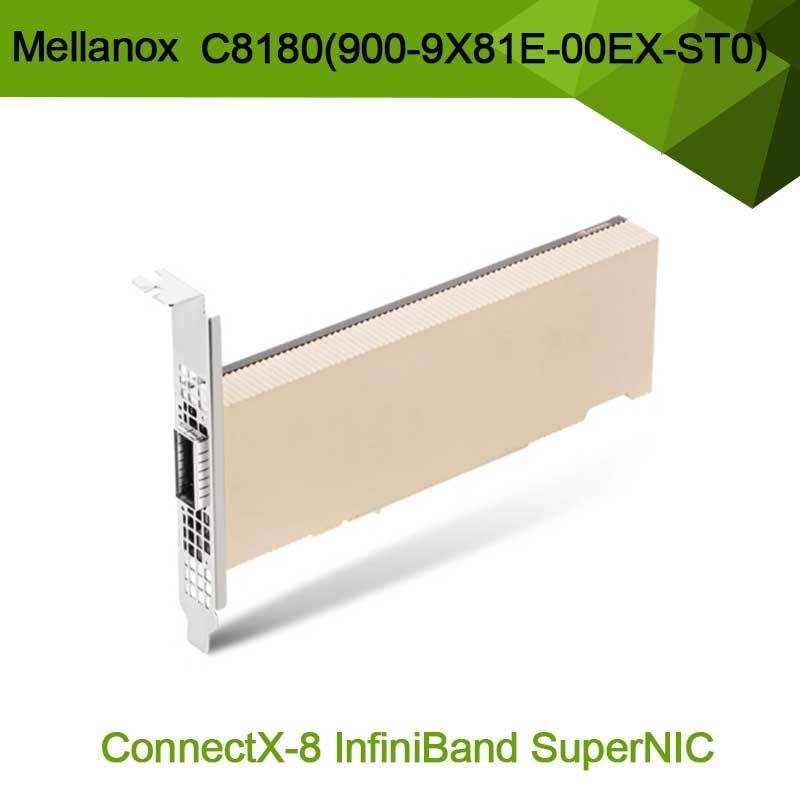 إنفيديا كونيكس-8 مكيّف C8180 (900-9X81E-00EX-ST0) واحد القفص أوسفب Infiniband: 800gbs Xdr Ib