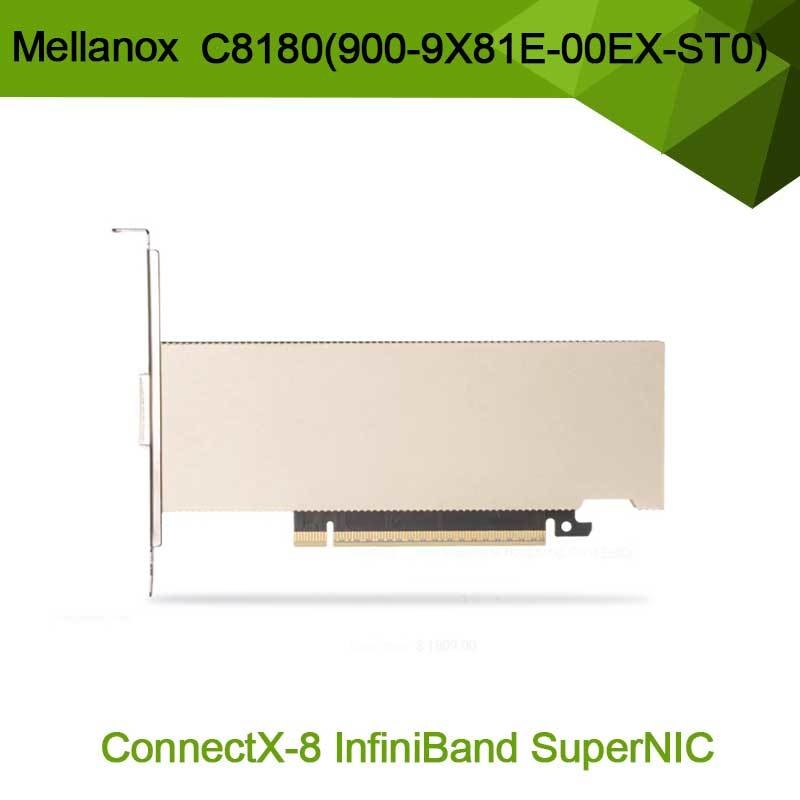 إنفيديا كونيكس-8 مكيّف C8180 (900-9X81E-00EX-ST0) واحد القفص أوسفب Infiniband: 800gbs Xdr Ib