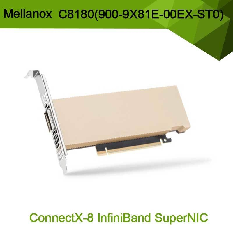 إنفيديا كونيكس-8 مكيّف C8180 (900-9X81E-00EX-ST0) واحد القفص أوسفب Infiniband: 800gbs Xdr Ib