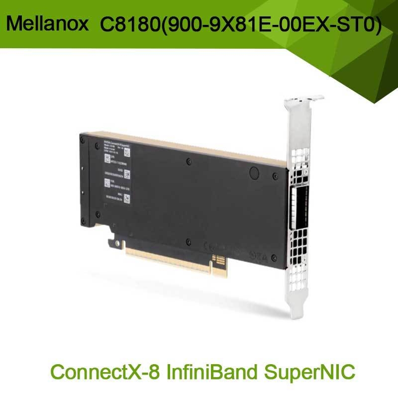 إنفيديا كونيكس-8 مكيّف C8180 (900-9X81E-00EX-ST0) واحد القفص أوسفب Infiniband: 800gbs Xdr Ib