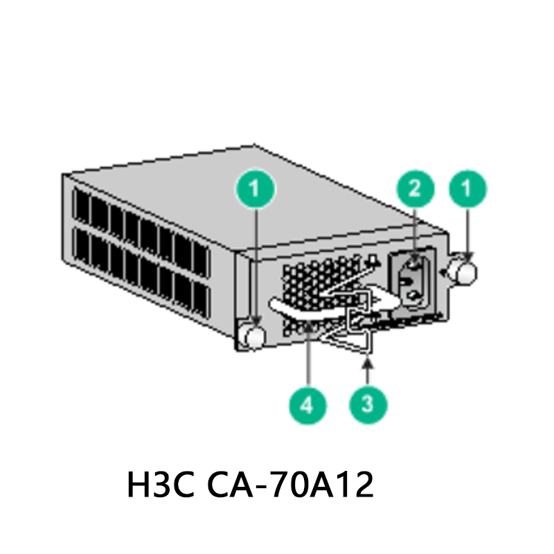 H3c Ca-70A12 مزود طاقة تيار مستمر عالي الأداء للأجهزة، صندوق كرتون 2.5 أمبير