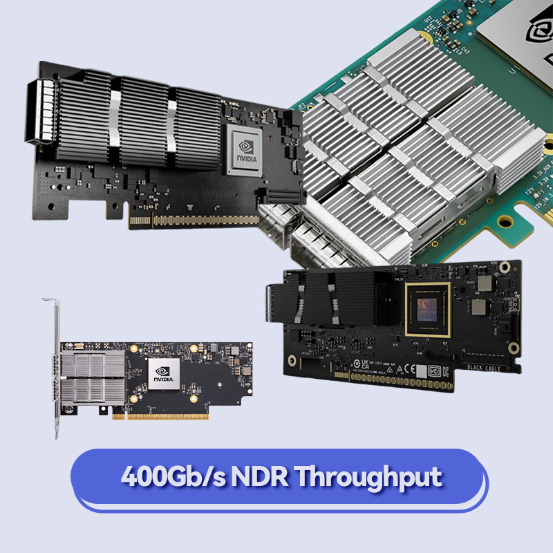 بطاقة ميلانوكس السلكية مخصصة سعة 10 جيجا بايت SFP Pcie Card MCX512A-ACAT ConnectX-5 EN