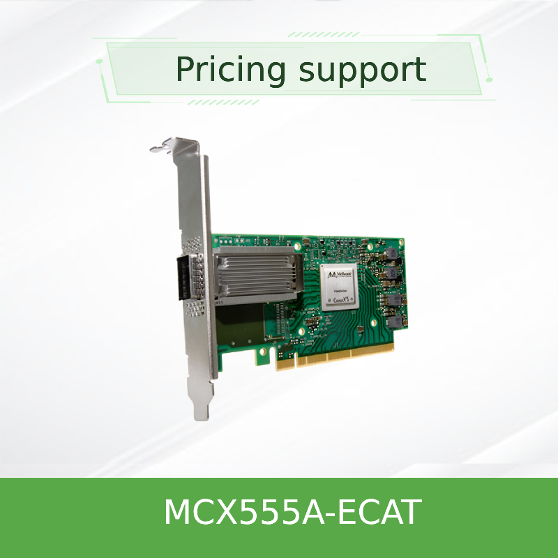 بطاقة محول Connectx-5 EDR عالية السرعة لشبكات 100 جيجابايت/ثانية MCX555A-Ecat
