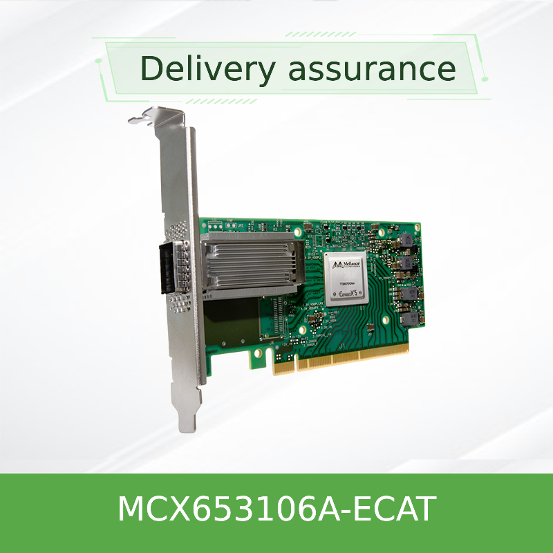 أصل MCX653106A-ECAT Connect X-6 100Gb / S محول إثنر QSFP56 مزدوج الموانئ