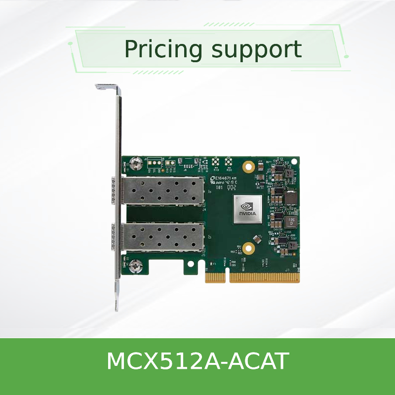 MCX512A-ACAT Mellanox ConnectX-5 EN بطاقة واجهة الشبكة 10/25GbE منفذ مزدوج SFP28
