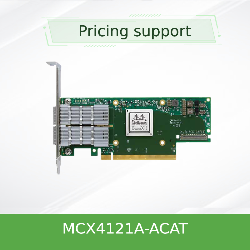 Mellanox ConnectX-4 Lx EN 25GbE Dual Port SFP28 PCIe3.0 X8 بطاقة واجهة الشبكة MCX4121A-ACAT