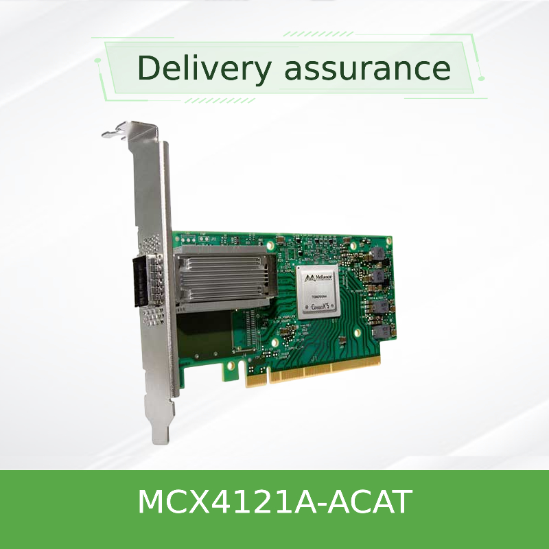 ConnectX-4 Lx EN 25GbE Mellanox بطاقة الشبكة مزدوجة المنفذ SFP28 PCIe3.0 X8 MCX4121A-ACAT