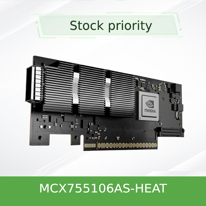 MCX755106as-حرارة (900-9X7AH-0078-DTZ) محول إيثرنت Nvidia Connectx-7 200g بمنفذين مزدوجين