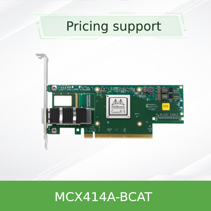 بطاقة واجهة شبكة Nvidia 900-9X426-0054-Sq0 MCX414A-Bcat Connectx-4 En، منفذ مزدوج 40/56 جيجابت في الثانية Qsfp28، PCIe3.0 x8، دعامة طويلة