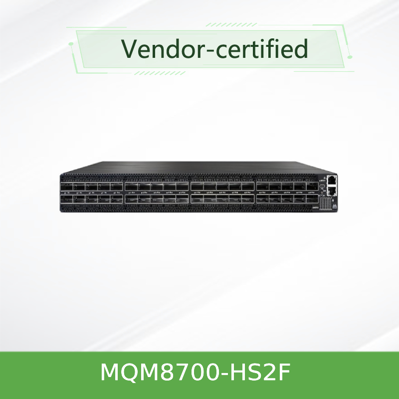MQM8700-HS2F ((920-9B110-00FH-0MD) شبكة كوانتوم ميلانوكس Hdr Switch 40 منفذ 200 جيجابيت / S 40 منفذ Infiniband