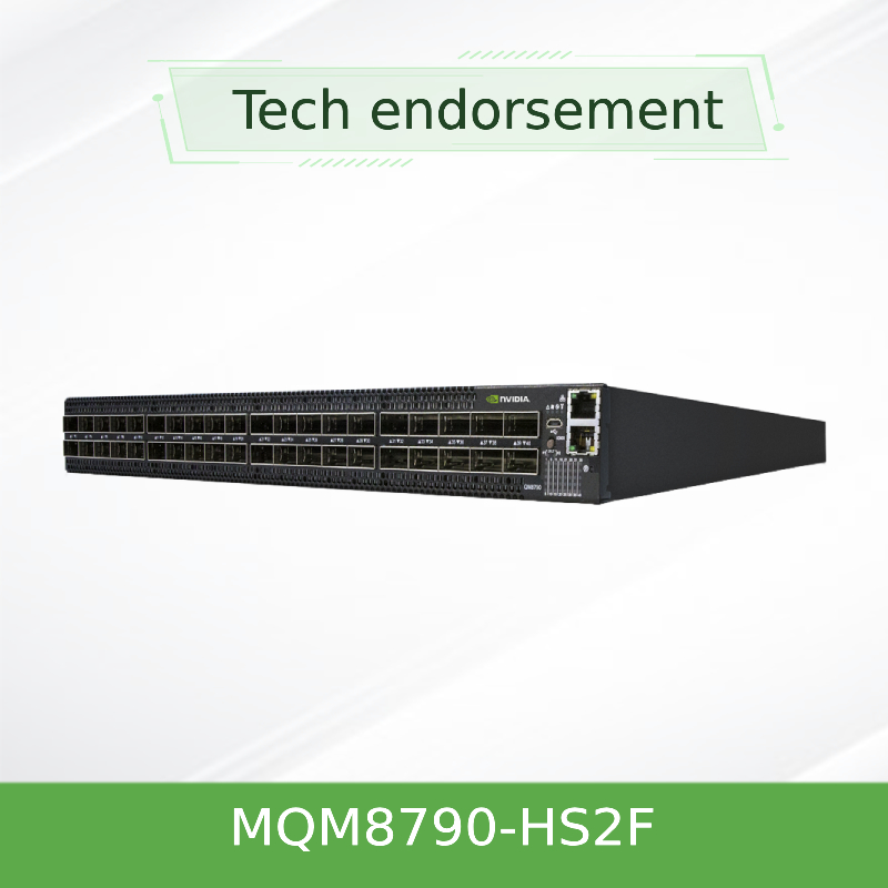 MQM8790-HS2F Mellanox Network Switch 40 Port Non Blocking Managed HDR 200Gb / S