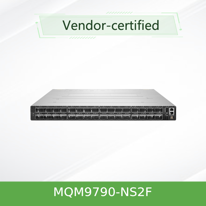 MQM9790-NS2F(920-9B210-00FN-0D0) مفتاح شبكة إنفينيباند ميلانوكس، 64 منفذًا، 400 جيجابت/ثانية، 32 منفذ OSFP، غير مُدار