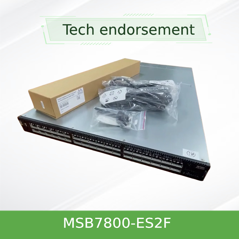 MSB7800-ES2F Mellanox Network Switch-IB 2 القائم على EDR InfiniBand 1U 36 منافذ QSFP28