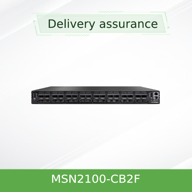 2 Core Short Depth ميلانوكس SN2000 Switch MSN2100-CB2F 100GbE 1U 16 QSFP28 2 AC PSUs X86