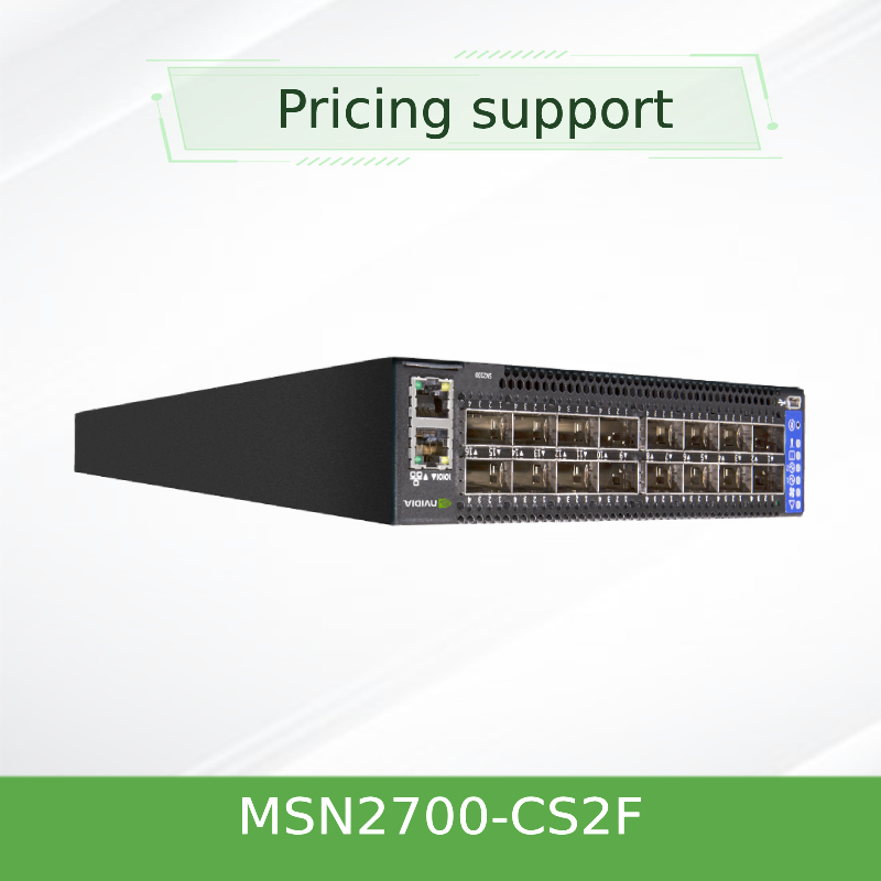MSN2700-CS2F Mellanox Network Switch Spectrum Based 25GbE / 100GbE 1U Open Ethernet Switch