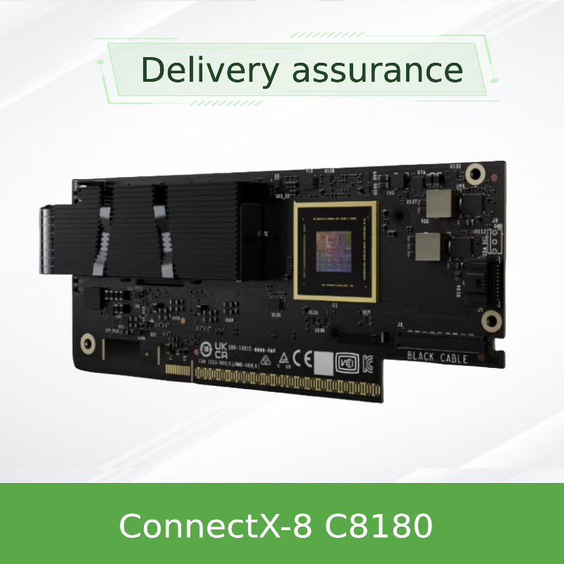 محول Nvidia Connectx-8 C8180 (900-9X81E-00EX-DT0) قفص واحد Osfp Infiniband: 800 جيجابت في الثانية Xdr Ib
