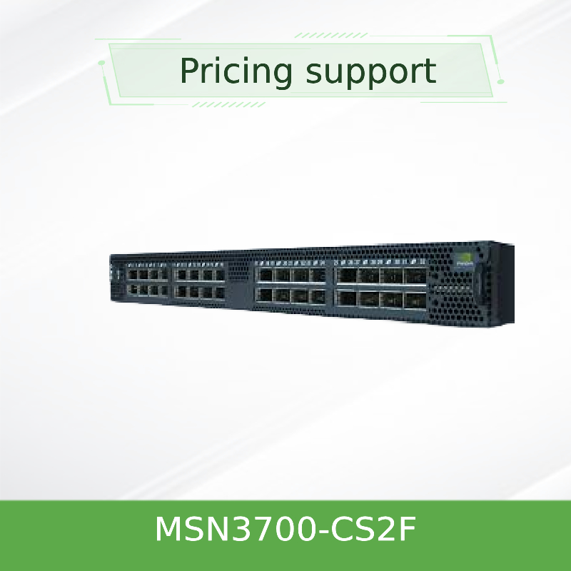 MSN3700-CS2F Mellanox Network Switch Supplies (AC) Standard Depth X86 CPU P2C مجموعة قضبان تدفق الهواء